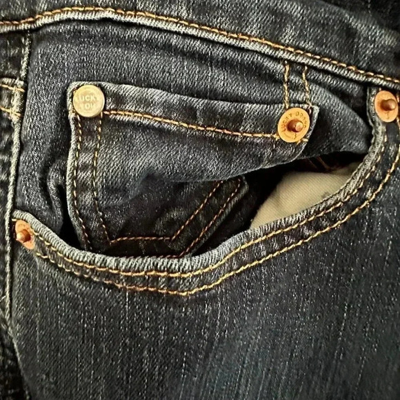 Lucky Brand Womens Sweet N Low Bootcut Ankle Jeans Sz 6 / 28 (31 x 30) Med Denim - Picture 8 of 14